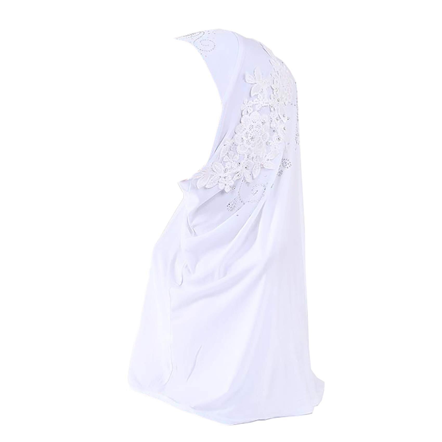 5233 Women Muslim Hijab Head Wrap Scarf Fashion Lace Headwear Hair